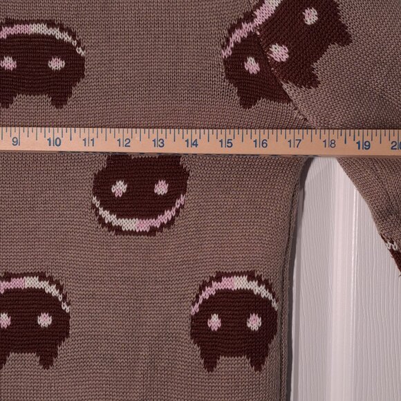 Steven Universe: Cookie Cat USED Women's Sweater (S, Tan, Cartoon Network) - Picture 5 of 7